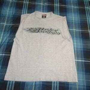 Harley Davidson Gray Tanktop Black Hills, Sturgis Rally, Grand Rapids ,SD Size M
